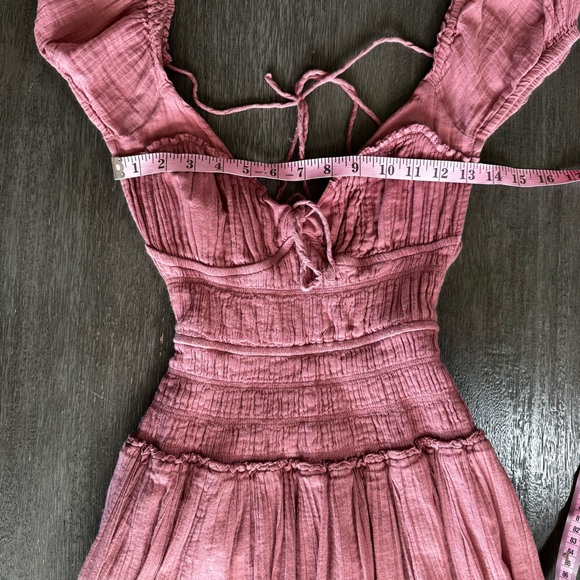 Free People Feeling Bonita Midi Dress Backless Pink Rose XS - Picture 13 of 14
